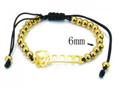 HY Stainless Steel 316L Bracelets (Rope Weaving)-HY76B1897NR