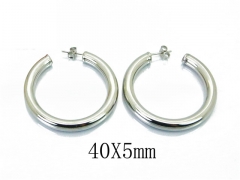 HY Wholesale Stainless Steel Hollow Hoop Earrings-HY58E1345LA