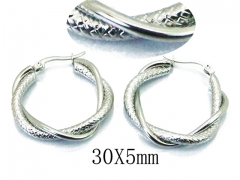 HY Stainless Steel Twisted Earrings-HY58E1359LQ