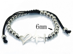 HY Stainless Steel 316L Bracelets (Rope Weaving)-HY76B1876MR