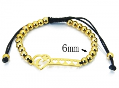 HY Stainless Steel 316L Bracelets (Rope Weaving)-HY76B1893NT