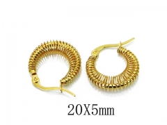 HY Wholesale Stainless Steel Hollow Hoop Earrings-HY58E1351KX