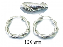 HY Stainless Steel Twisted Earrings-HY58E1373LE