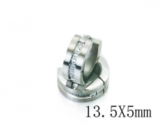 HY Stainless Steel 316L Huggie Hoop Earrings-HY05E1810HLW