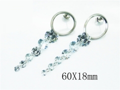HY Wholesale 316L Stainless Steel Drops Earrings-HY26E0340LL