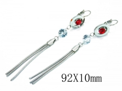 HY Wholesale 316L Stainless Steel Drops Earrings-HY26E0358NA