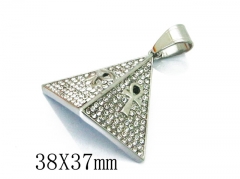 HY Wholesale Stainless Steel 316L CZ Pendant-HY13P1083HJL