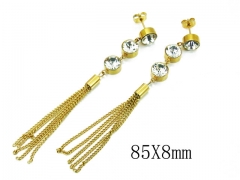 HY Wholesale 316L Stainless Steel Drops Earrings-HY26E0339OW