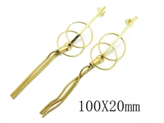 HY Wholesale 316L Stainless Steel Drops Earrings-HY26E0357OS