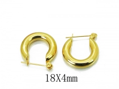 HY Stainless Steel 316L Huggie Hoop Earrings-HY05E1804HAA