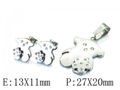 HY 316L Stainless Steel jewelry Bears Set-HY64S1132HHW