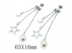 HY Wholesale 316L Stainless Steel Drops Earrings-HY26E0344ML