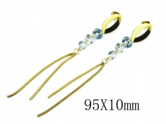 HY Wholesale 316L Stainless Steel Drops Earrings-HY26E0335OW
