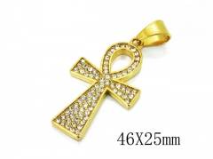 HY 316L Stainless Steel Cross Pendants-HY13P1109HIL