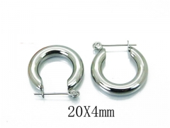 HY Stainless Steel 316L Huggie Hoop Earrings-HY05E1805PL