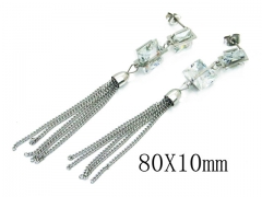 HY Wholesale 316L Stainless Steel Drops Earrings-HY26E0336NL