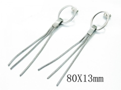 HY Wholesale 316L Stainless Steel Drops Earrings-HY26E0346ND