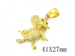 HY 316L Stainless Steel Animal Pendant-HY13P1060HJD