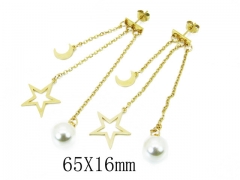 HY Wholesale 316L Stainless Steel Drops Earrings-HY26E0345NL