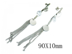HY Wholesale 316L Stainless Steel Drops Earrings-HY26E0360NE