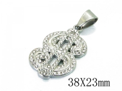 HY Wholesale Stainless Steel 316L CZ Pendant-HY13P1079HHL