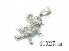 HY 316L Stainless Steel Animal Pendant-HY13P1059HIV
