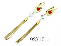 HY Wholesale 316L Stainless Steel Drops Earrings-HY26E0359OE