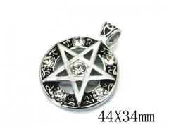 HY Wholesale Stainless Steel 316L CZ Pendant-HY13P1085HIS
