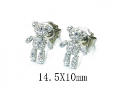 HY Wholesale Stainless Steel Bear Stud-HY90E0253HLE
