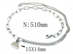HY Wholesale Stainless Steel 316L Necklaces-HY40N1078HJQ