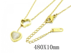 HY Wholesale Stainless Steel 316L Lover Necklaces-HY80N0321ME