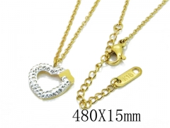 HY Wholesale Stainless Steel 316L Lover Necklaces-HY80N0312NL