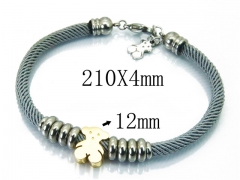 HY Wholesale Stainless Steel 316L Bracelets (Bear Style)-HY64B1332HIW