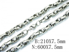 HY Wholesale SS Necklaces Bracelets Sets-HY55S0601HMS