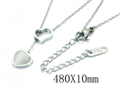 HY Wholesale Stainless Steel 316L Lover Necklaces-HY80N0320KL