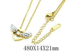 HY Wholesale Stainless Steel 316L Lover Necklaces-HY80N0315N5