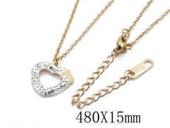 HY Wholesale Stainless Steel 316L Lover Necklaces-HY80N0313NL