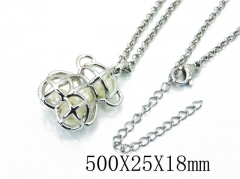 HY Stainless Steel 316L Necklaces (Bear Style)-HY90N0170HNC