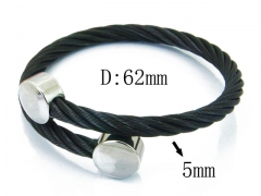 HY Stainless Steel 316L Bangle (Steel Wire)-HY38B0581HID
