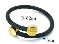 HY Stainless Steel 316L Bangle (Steel Wire)-HY38B0586HJE