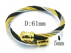 HY Stainless Steel 316L Bangle (Steel Wire)-HY38B0624HKE