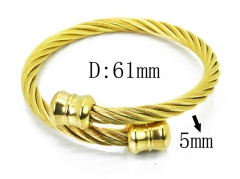 HY Stainless Steel 316L Bangle (Steel Wire)-HY38B0612HJV