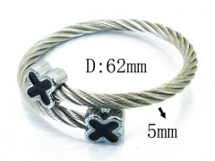 HY Stainless Steel 316L Bangle (Steel Wire)-HY38B0589HHT