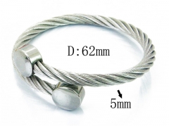 HY Stainless Steel 316L Bangle (Steel Wire)-HY38B0580HHE
