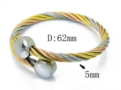 HY Stainless Steel 316L Bangle (Steel Wire)-HY38B0582HKW