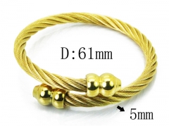 HY Stainless Steel 316L Bangle (Steel Wire)-HY38B0603HJF