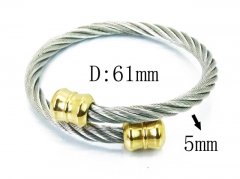 HY Stainless Steel 316L Bangle (Steel Wire)-HY38B0611HIC