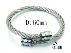 HY Stainless Steel 316L Bangle (Steel Wire)-HY38B0625HHC