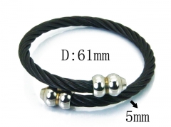 HY Stainless Steel 316L Bangle (Steel Wire)-HY38B0599HJY
