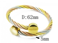 HY Stainless Steel 316L Bangle (Steel Wire)-HY38B0587HKW